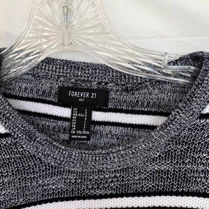 Forever 21 Grey Striped Sweater